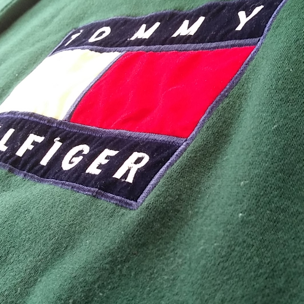 Vintage Hunter Green Tommy Hilfiger Long Sleeve - Picture 11 of 11